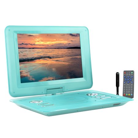 Trexonic 13.3 Inch Portable TV+DVD Player with Color TFT LED Screen and USB/HD/AV Inputs